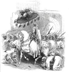 The Emperor of Morocco giving audience, 1844. Creator: Unknown