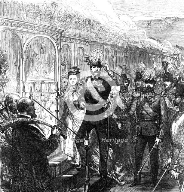 The Emperor of Russia leaving Dover, 1874. Creator: Unknown.