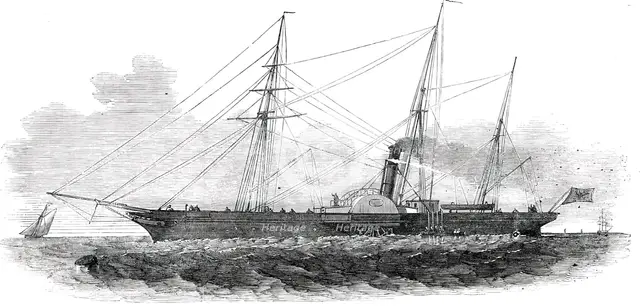 The Emperor of Russia's Steam-Yacht "Peterhoff", 1850. Creator: Unknown.