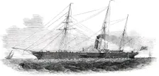 The Emperor of Russia's Steam-Yacht "Peterhoff", 1850. Creator: Unknown