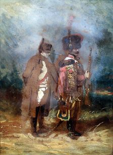 The Emperor Napoleon I during the French Campaign, 1814 Artist: Anon