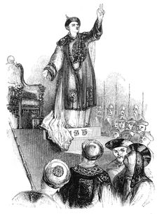 The Emperor's vow 18th century, (1847).Artist: Evans