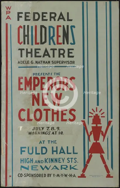The Emperor's New Clothes, Newark, NJ, 1937. Creator: Unknown.