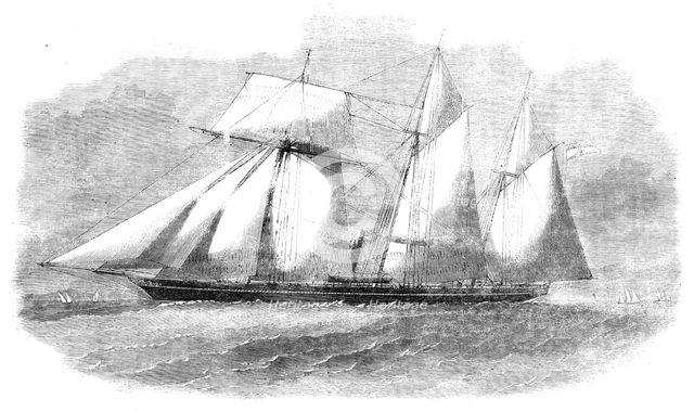 "The Emperor" Yacht for presentation by the British Government to the Emperor of Japan, 1857. Creator: Unknown.
