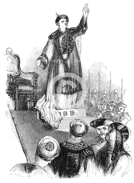 'The Emperor's vow', 18th century, (1847).Artist: Evans