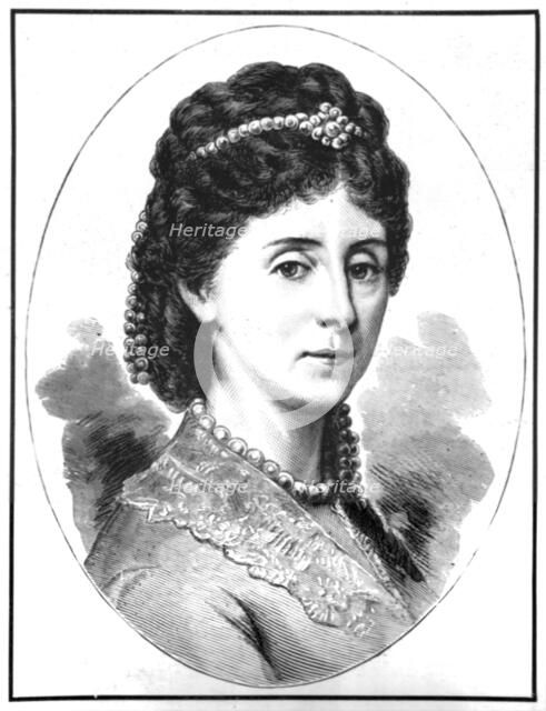 ''The Empress Augusta of Germany from an early photograph', 1890. Creator: F. Jamrath & Son.