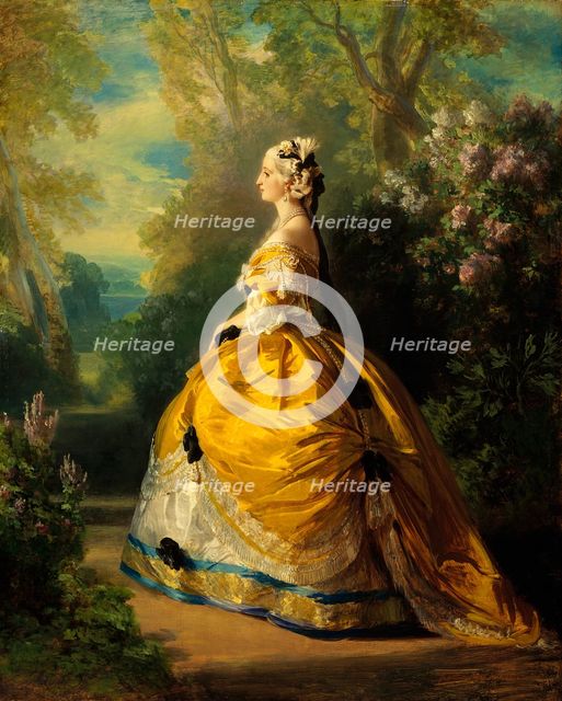 The Empress Eugénie (Eugénie de Montijo, 1826-1920, Condesa de Teba), 1854. Creator: Franz Xaver Winterhalter.