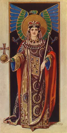 The Empress Irene (A.D. 797-802) 1924. Creator: Herbert Norris