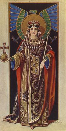 The Empress Irene (A.D. 797-802) 1924. Creator: Herbert Norris