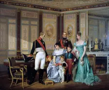 The Empress Josephine Presenting her Children to the Emperor Alexander at Malmaison c1839-1879 Artist: Jean Louis Victor Viger