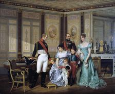 The Empress Josephine Presenting her Children to the Emperor Alexander at Malmaison c1839-1879 Artist: Jean Louis Victor Viger