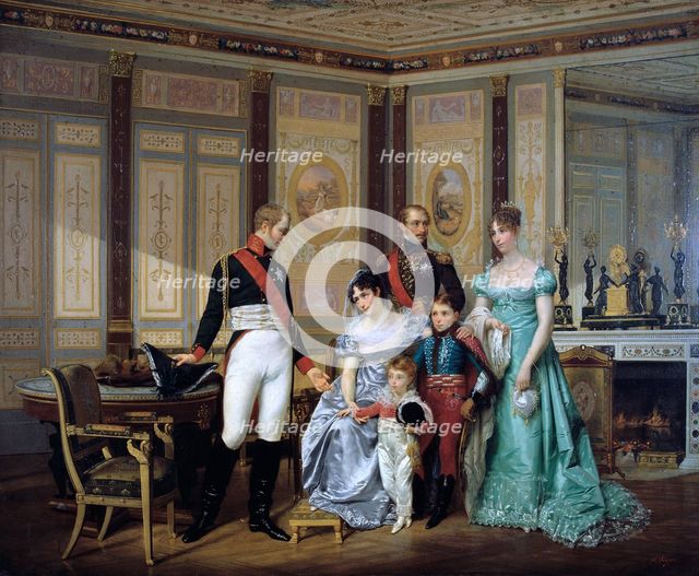 'The Empress Josephine Presenting her Children to the Emperor Alexander at Malmaison', c1839-1879 Artist: Jean Louis Victor Viger