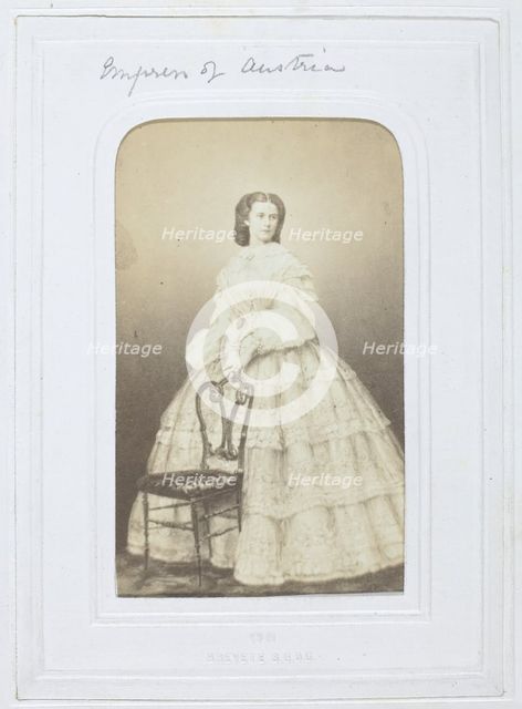 The Empress of Austria, 1860-69. Creator: Unknown.