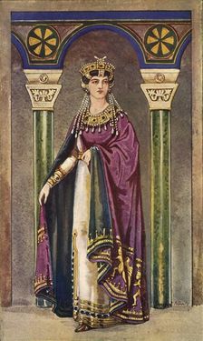 The Empress Theodora - Sixth Century, A.D. 1924. Creator: Herbert Norris