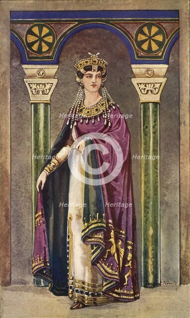 'The Empress Theodora - Sixth Century, A.D.', 1924. Creator: Herbert Norris.