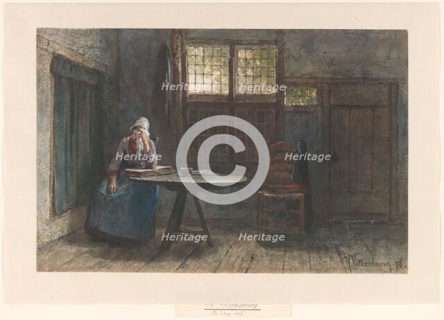 The empty chair, 1876. Creator: Hendrik Valkenburg.