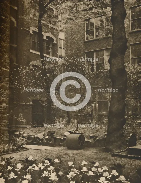 'The Empty Churchyard of What Was All Hallows Staining', c1935. Creator: Walter Benington.