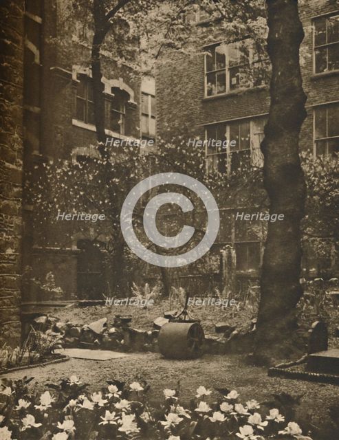 'The Empty Churchyard of What Was All Hallows Staining', c1935. Creator: Walter Benington.
