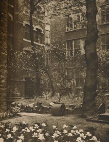 The Empty Churchyard of What Was All Hallows Staining c1935. Creator: Walter Benington