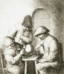 The Empty Jug, c1653. Creator: Adriaen van Ostade