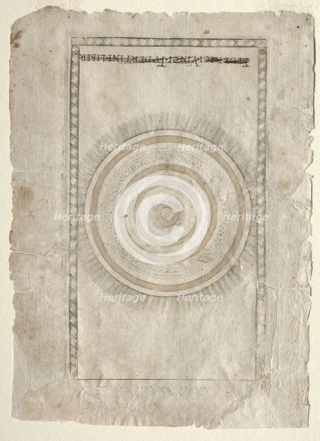The Empyrean Sphere (from the Tarocchi, series A..., before 1467. Creator: Master of the E-Series Tarocchi (Italian, 15th century).