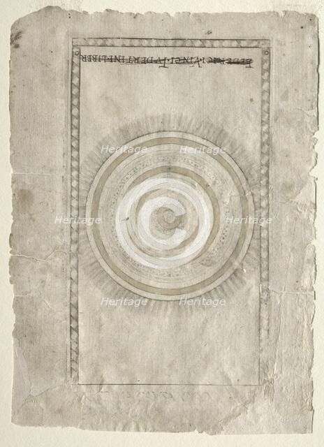 The Empyrean Sphere (from the Tarocchi, series A..., before 1467. Creator: Master of the E-Series Tarocchi (Italian, 15th century).