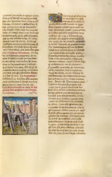 The Encampment before the Town of Messina; Miroir Historial, about 1475. Creator: Unknown