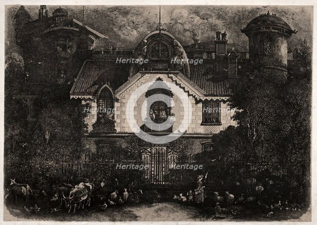 The Enchanted House, 1871. Creator: Rodolphe Bresdin (French, 1822-1885).