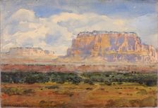 The Enchanted Mesa, 1927. Creator: William Henry Holmes