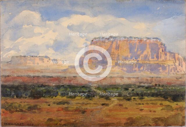 The Enchanted Mesa, 1927. Creator: William Henry Holmes.