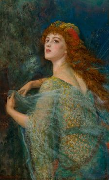 The Enchantress. Creator: Hughes, Arthur (1832-1915)