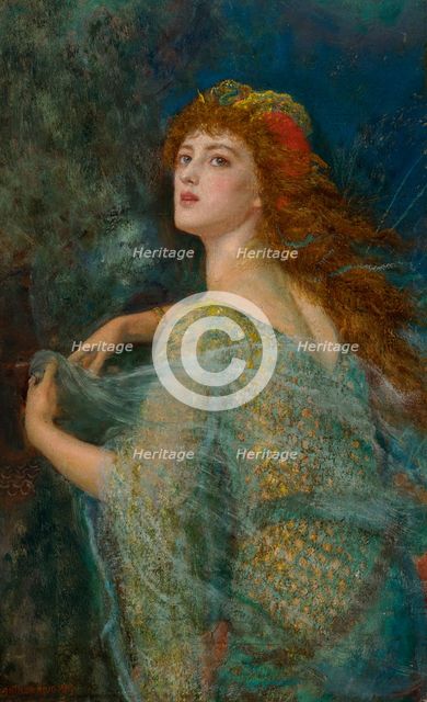 The Enchantress. Creator: Hughes, Arthur (1832-1915).
