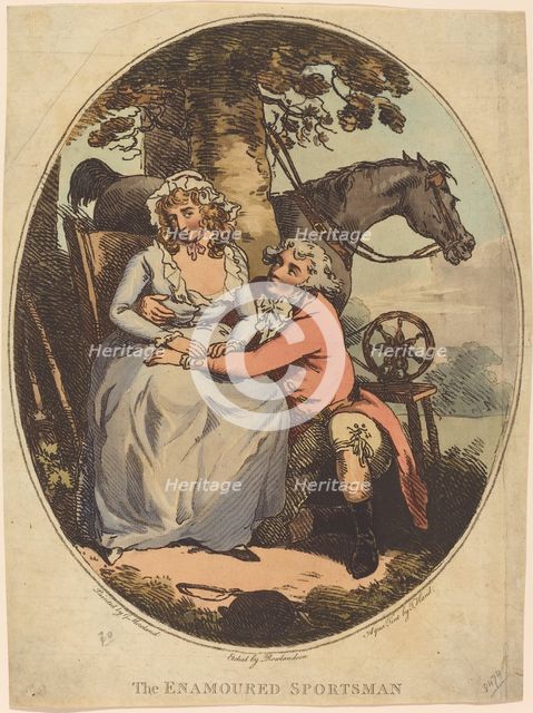 The Enamoured Sportsman. Creator: Thomas Rowlandson.