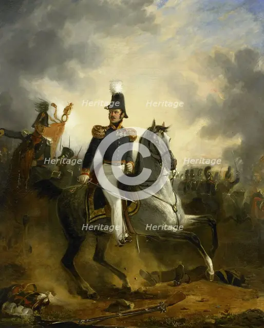 The Engagement at Houthalen, 1834. Creator: Nicolaas Pieneman.