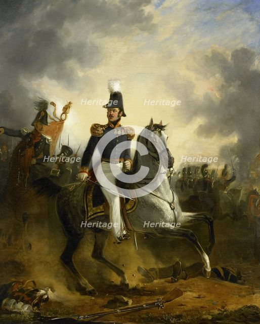 The Engagement at Houthalen, 1834. Creator: Nicolaas Pieneman.