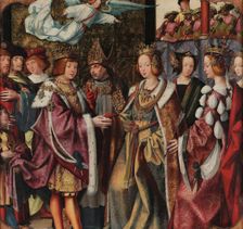 The Engagement of St Ursula and Prince Etherius (from the Saint Auta Altarpiece), c1522. Creator: Anonymous