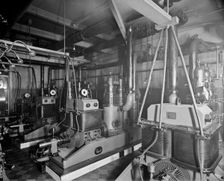 The engine room at Hotel Victoria, Northumberland Avenue, London, 1897. Artist: Bedford Lemere and Company