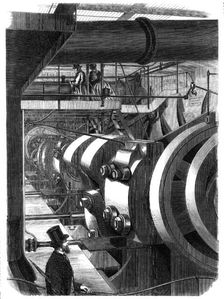 The engines of H.M. steam-frigate Warrior, 1861. Creator: Smyth