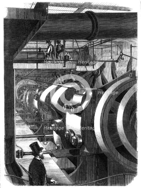 The engines of H.M. steam-frigate Warrior, 1861. Creator: Smyth.