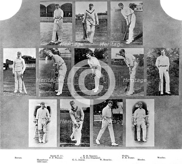 The England cricket team of 1912. Artist: Unknown