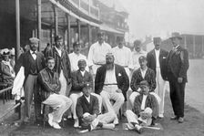 The England Test cricket XI at Nottingham, Nottinghamshire, 1899. Artist: WA Rouch
