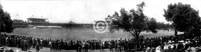 The English Cricket Team in Australia: the Second Test Match, Melbourne..., 1898. Creator: Harvie & Sutcliffe.