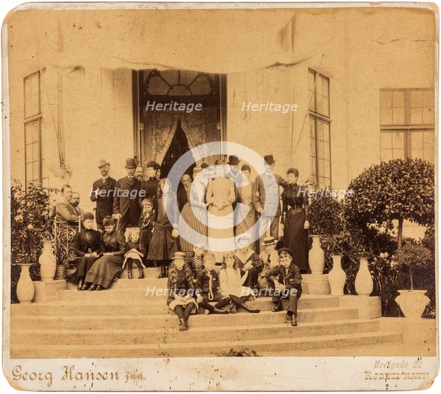 The English, Greek, Russian and Danish royal families at Bernstorff Palace, Denmark, 1890.