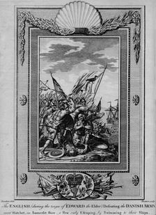 The English (during the reign of Edward the Elder) Defeating the Danish Army near Watchet, in Somer Artist: William Thornton