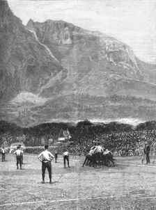 'The English Football Team in South Africa--The Last match at Cape Town, 1891 1891. Creator: Unknown