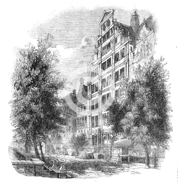 "The English House" in Dantzic, 1857.  Creator: Unknown.