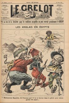 The English in Egypt. Caricature from Le Grelot, March 22, 1896, 1896. Creator: Anonymous
