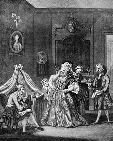 The English Lady at Paris 1771.Artist: Charles Brandoin