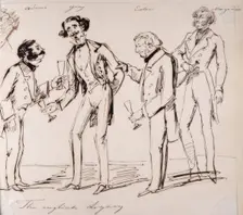 "The English legacy". The English Diplomatic Corps. (c1850s) Creator: Fritz von Dardel