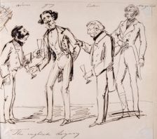 "The English legacy". The English Diplomatic Corps. (c1850s) Creator: Fritz von Dardel
